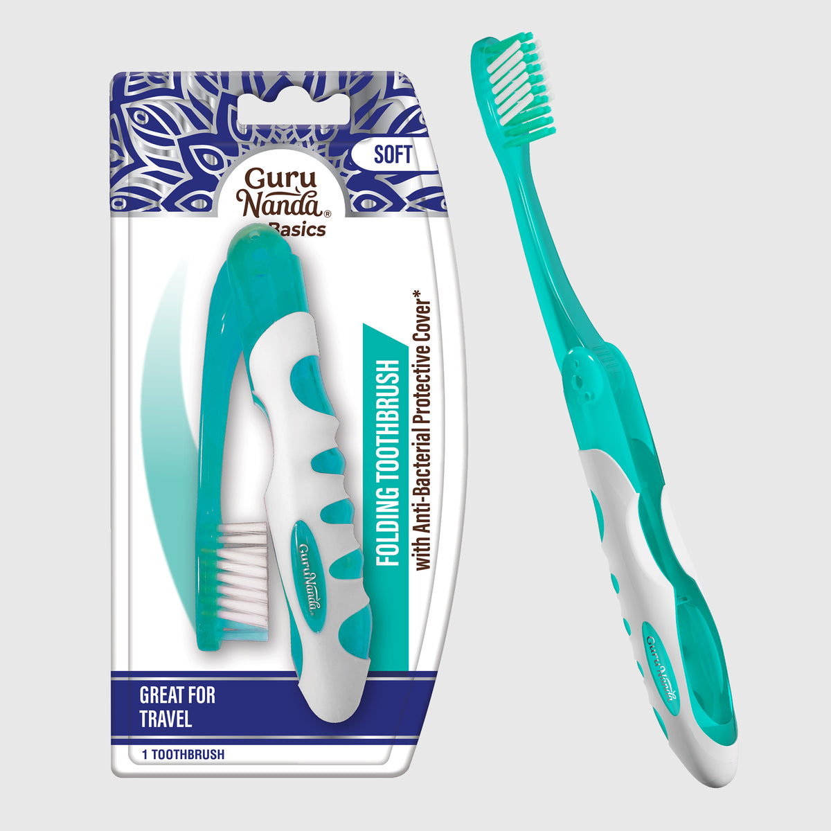 Cepillo de dientes de viaje plegable