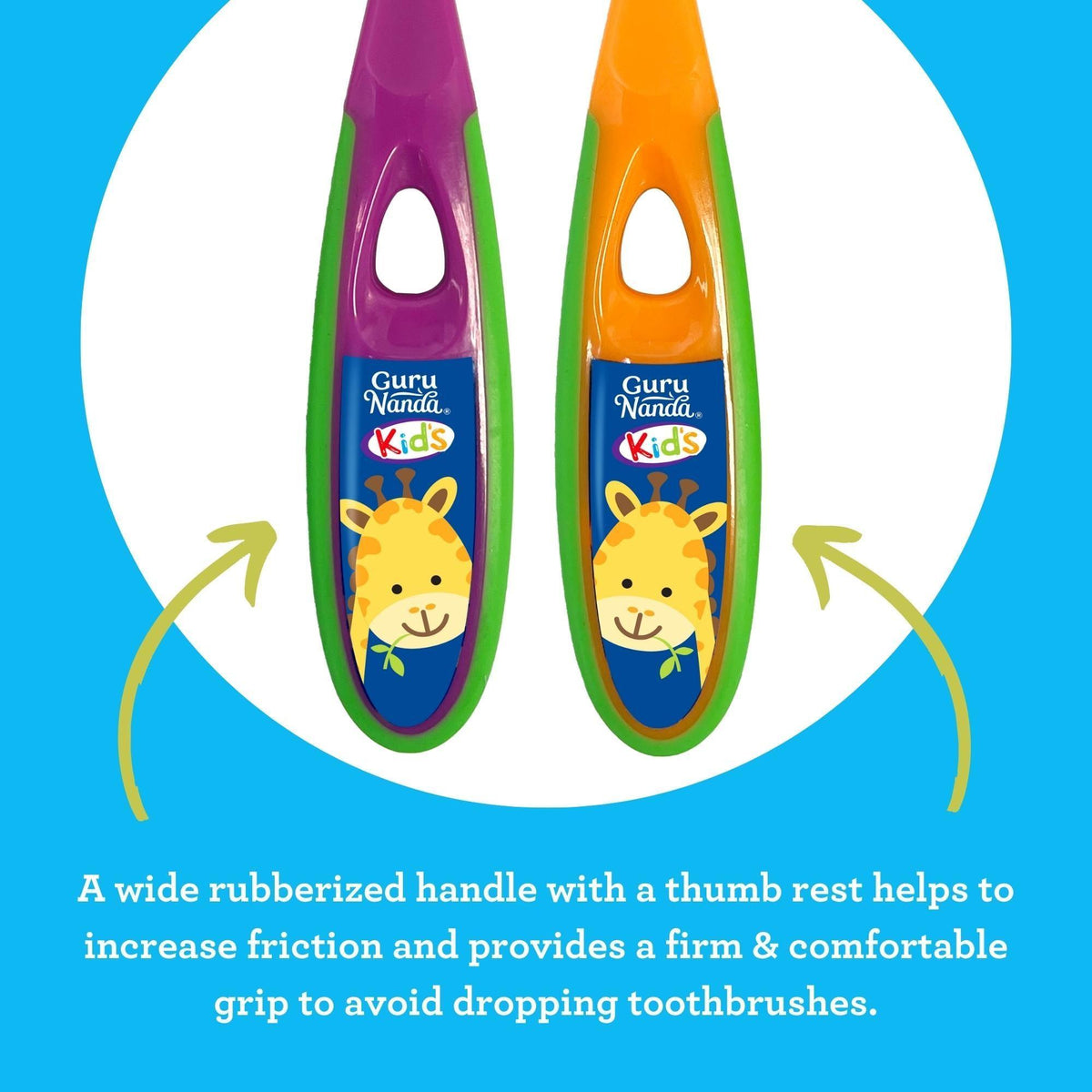 Kids Butter on Gums Toddler Toothbrush Set with Timer - GuruNanda
