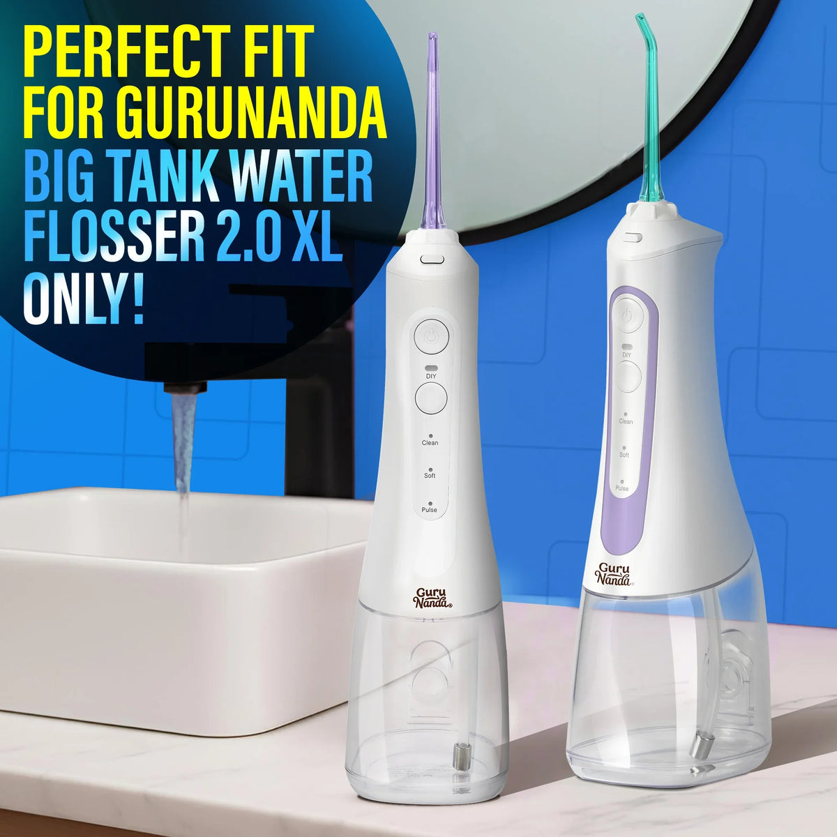 Puntas de hilo dental de repuesto para el irrigador dental Deep Clean Dental Water Flosser 2.0 XL
