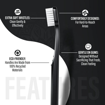 Brosse à dents extra-douce Yin &amp; Yang – Paquet de 2