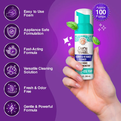 Aligner &amp; Retainer Foam Cleaner – 3.38 fl oz