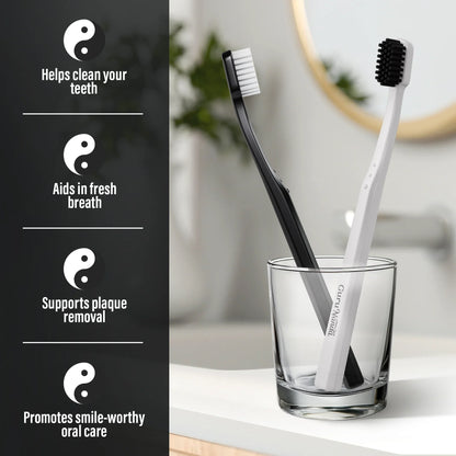 Brosse à dents extra-douce Yin &amp; Yang – Paquet de 2