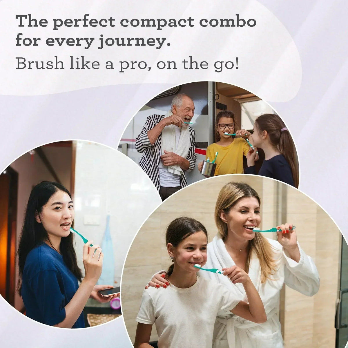 Travel Kit – Folding Toothbrush &amp; Hydroxyapatite Toothpaste, Jasmine Mint – 0.98 oz