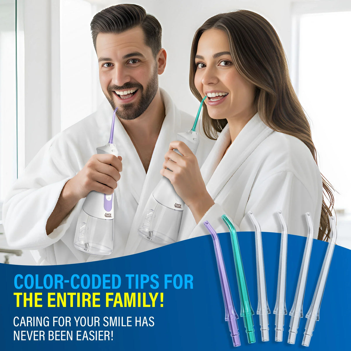 Puntas de hilo dental de repuesto para el irrigador dental Deep Clean Dental Water Flosser 2.0 XL