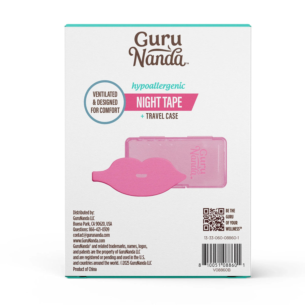 Cinta Nocturna Rosa en Forma de Labios con Estuche - 60 Unidades