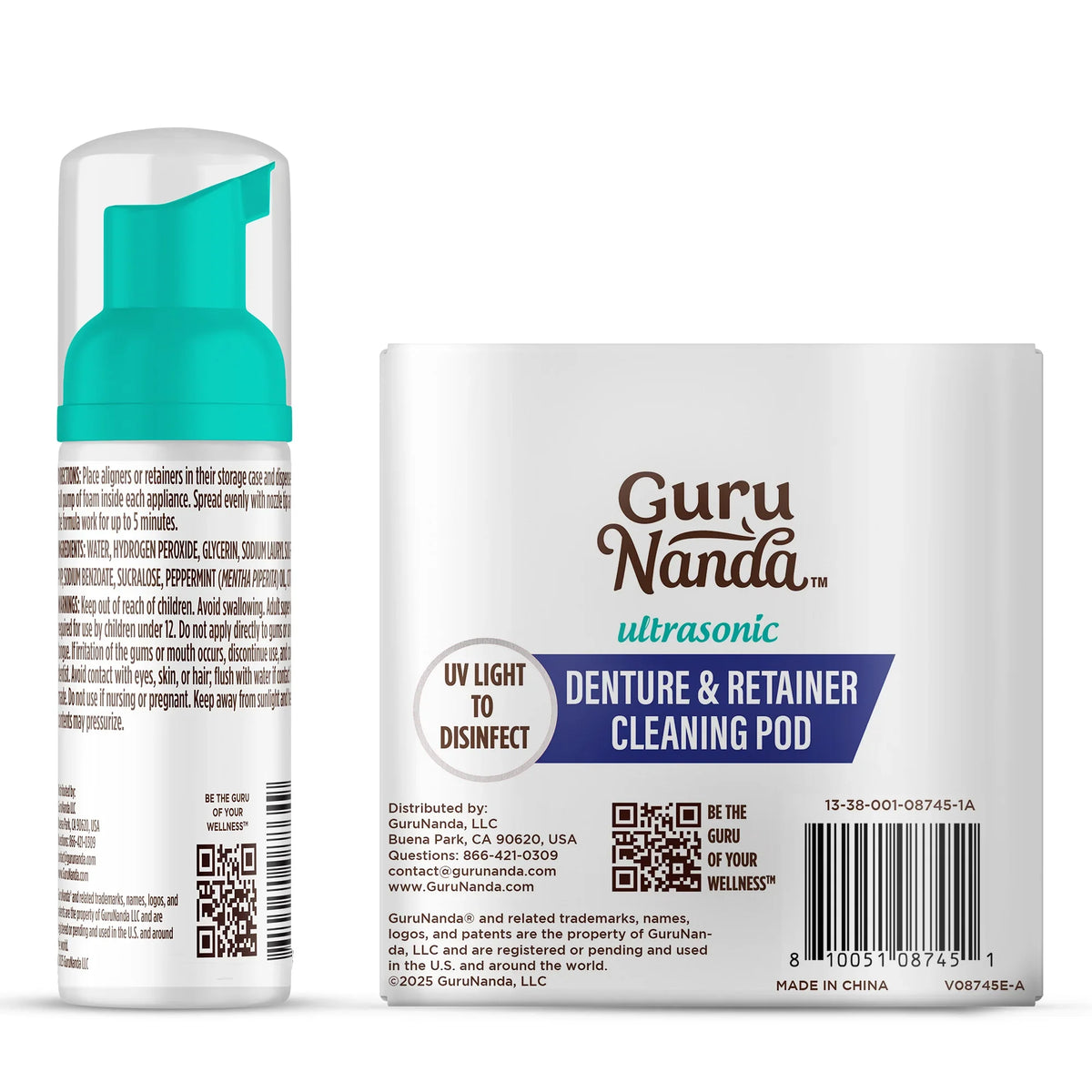 Retainer, Denture &amp; Aligner Foam Cleaner &amp; Cleaning Pod