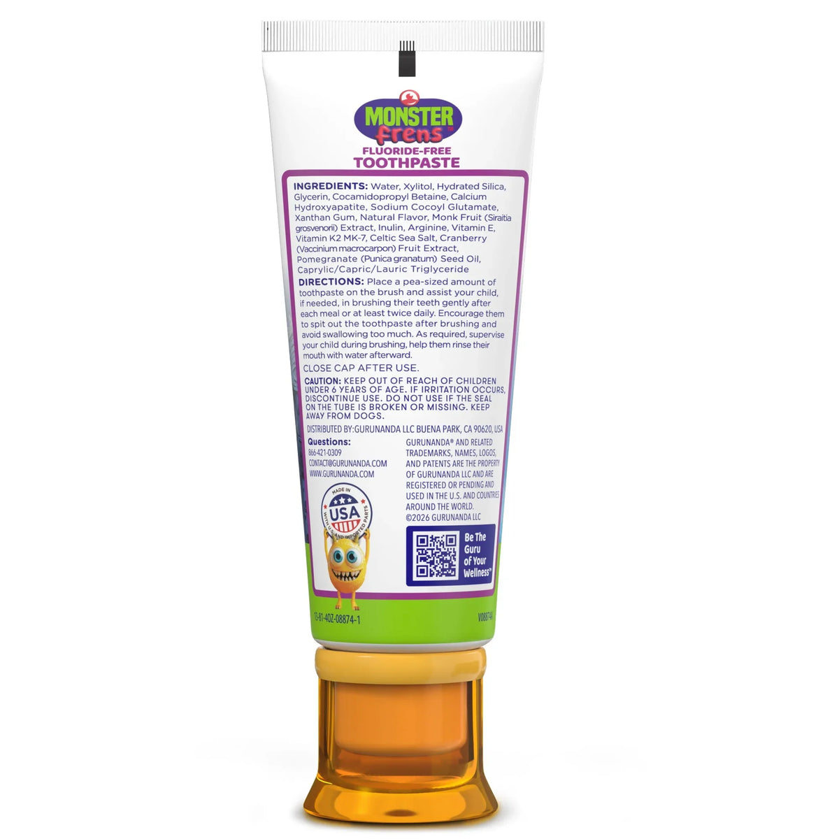 Kids Toothpaste with Xylitol &amp; Hydroxyapatite, Strawberry Mango – 4.2 oz