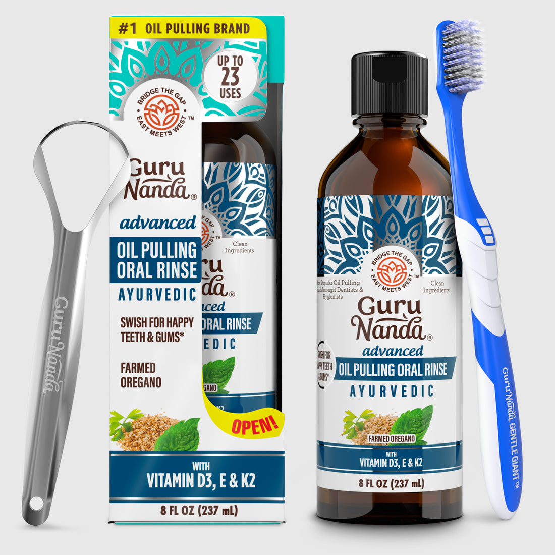 Advanced Oil Pulling with Sesame &amp; Oregano – 8 fl. oz.