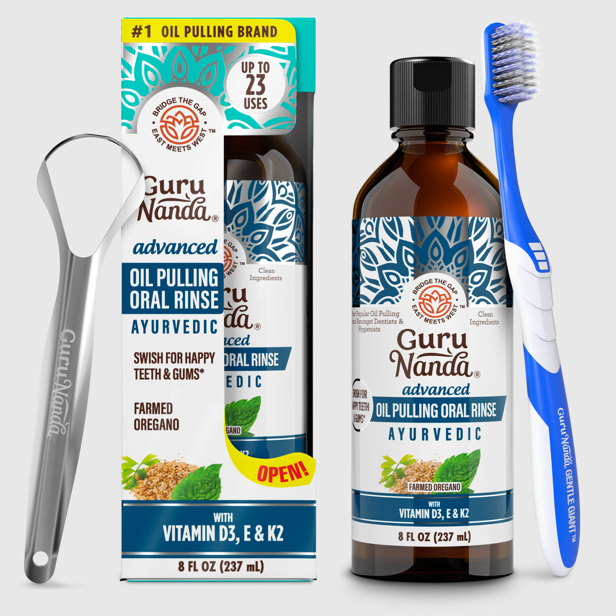 Advanced Oil Pulling with Sesame &amp; Oregano – 8 fl. oz.