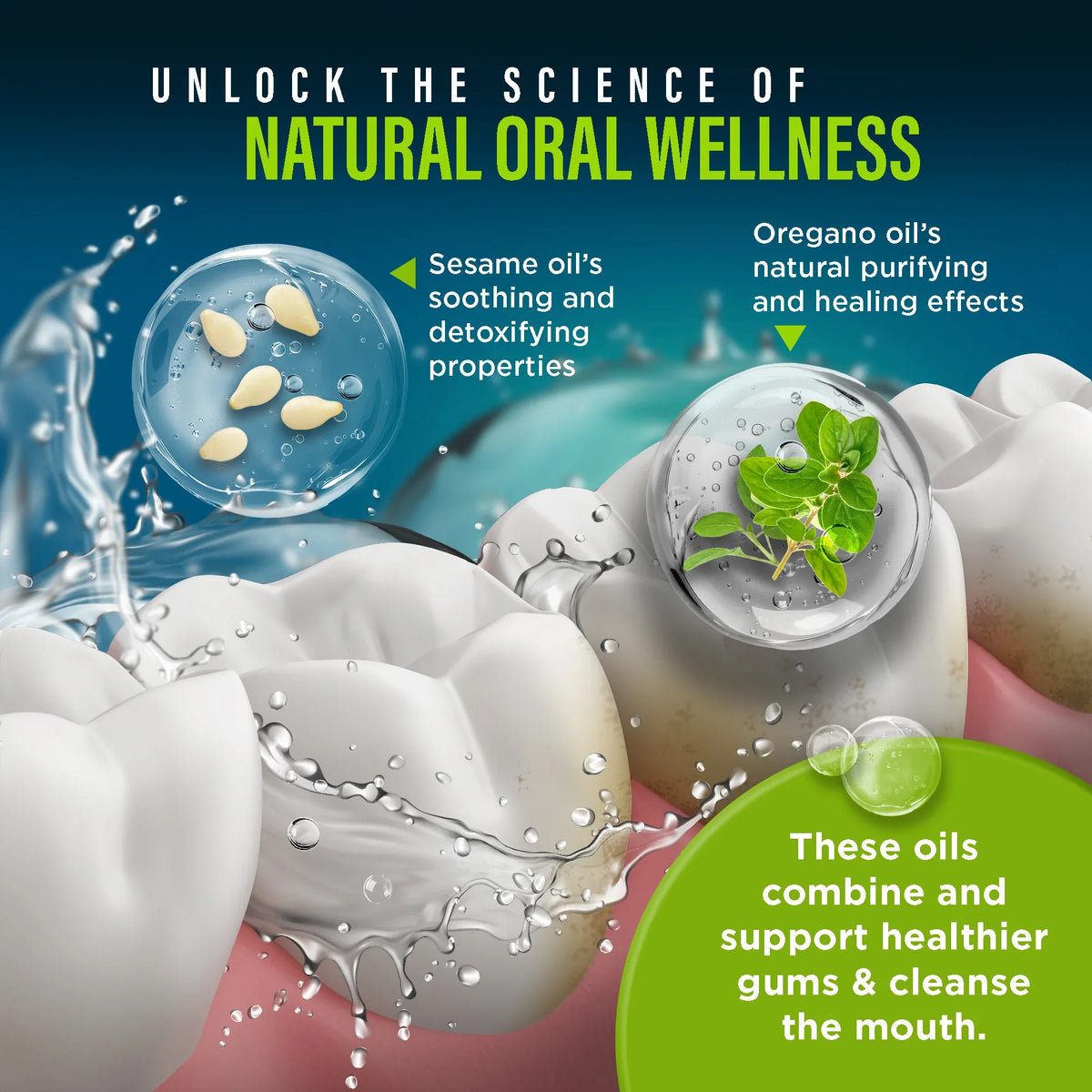 Advanced Oil Pulling with Sesame &amp; Oregano – 8 fl. oz.