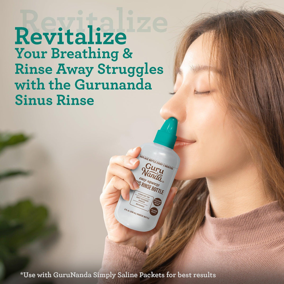 Botella para enjuague sinusal