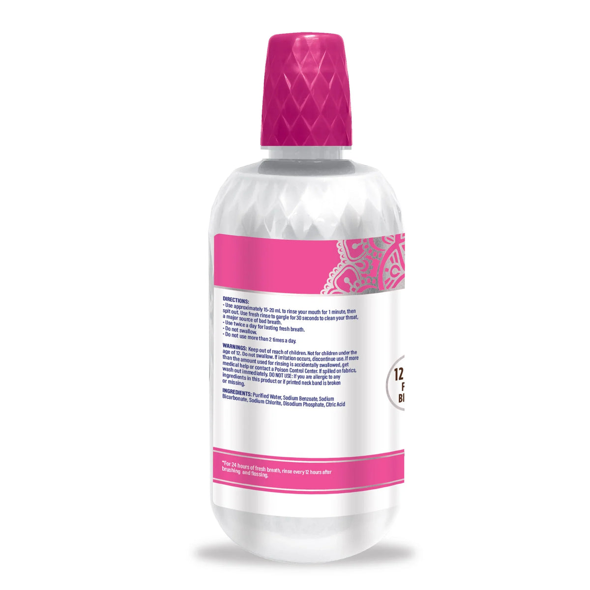 Unflavored &amp; Unsweetened Fresh Breath Oral Rinse – 1L
