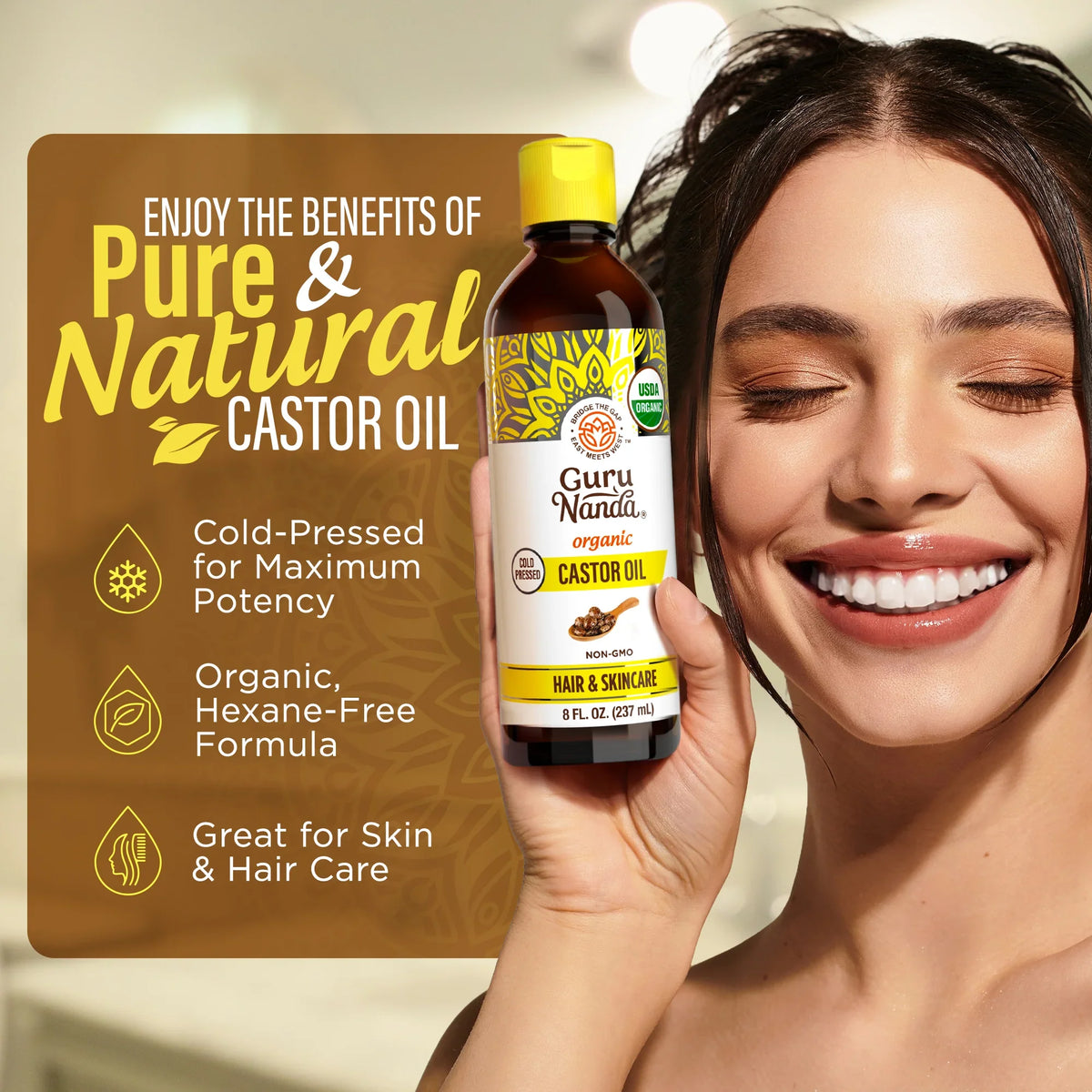 Organic Castor Oil – 8 oz