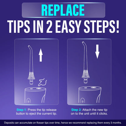 Embouts de rechange pour hydropulseur, pour modèle R3100/R3100A, lot de 6