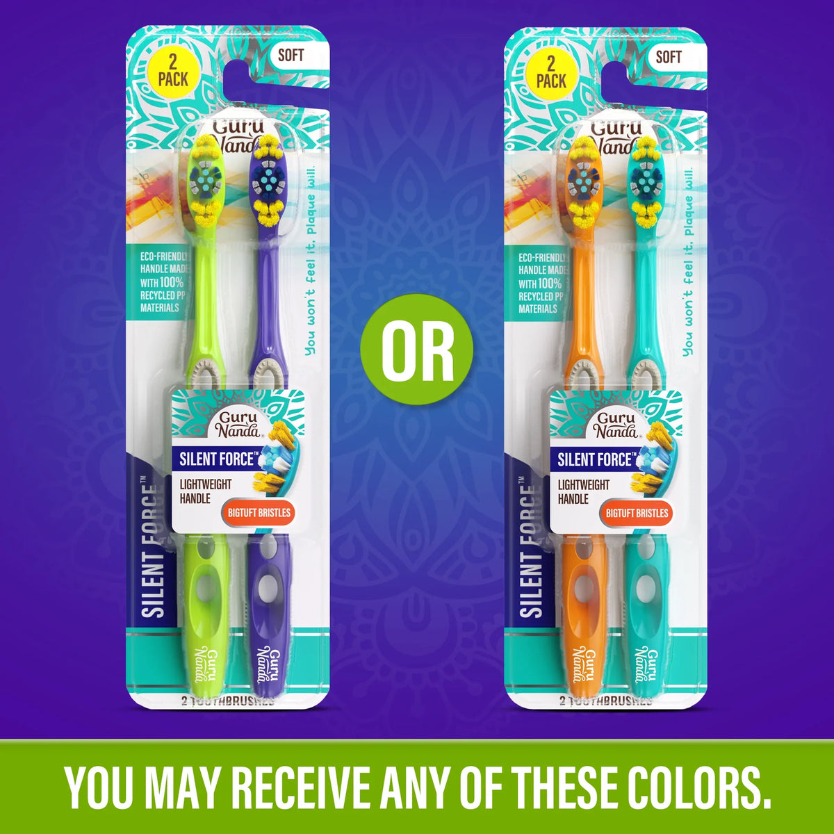 Silent Force Toothbrush – 2 Pack