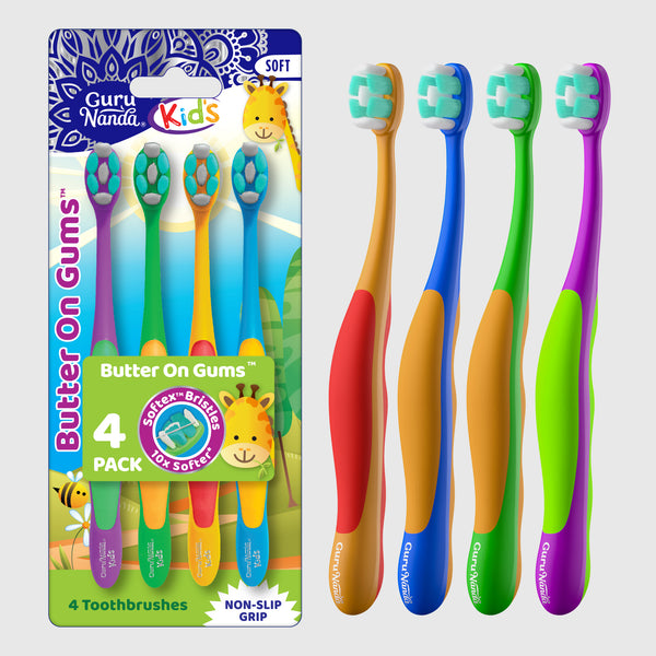 Kids Butter on Gums Toothbrush – 4 Pack