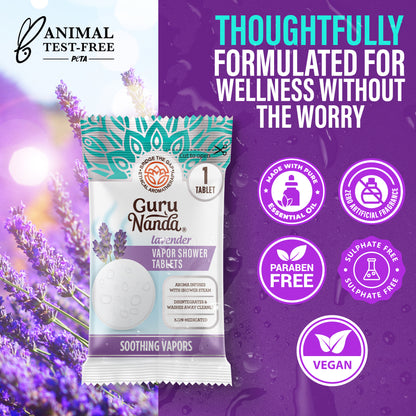 Lavender Vapor Shower Tablets - 5 Count