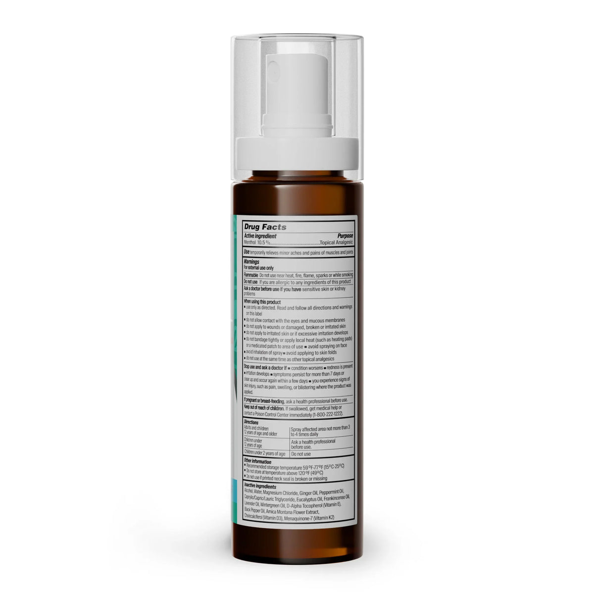 Menthol with Magnesium Spray for Pain Relief  - Pack of 3