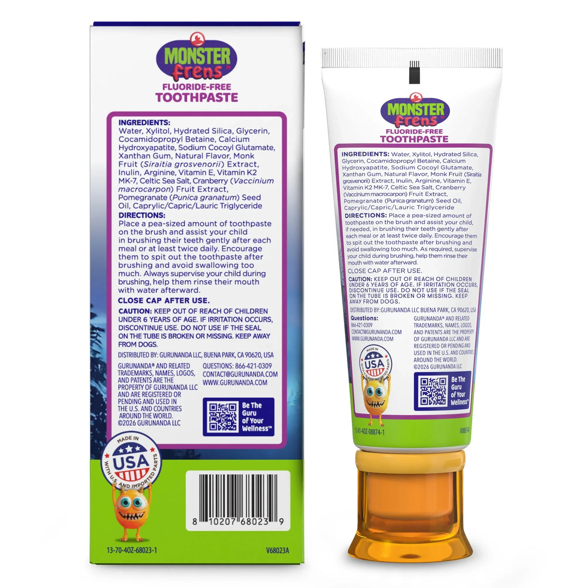 Kids Toothpaste with Xylitol &amp; Hydroxyapatite, Strawberry Mango – 4.2 oz – 3 Pack