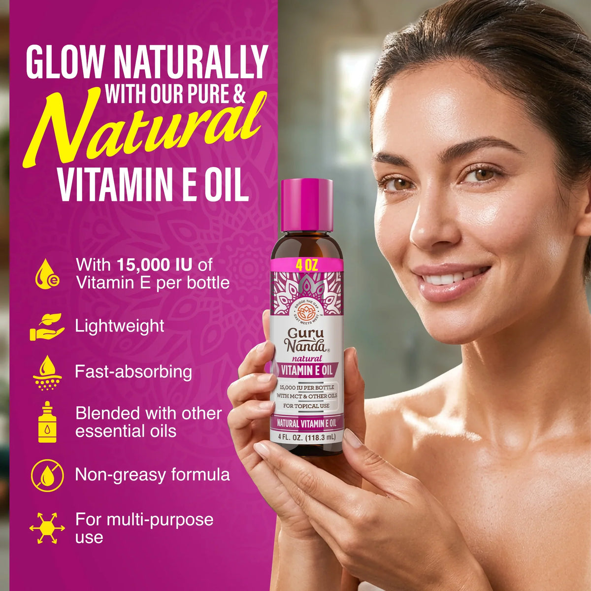 Huile à la vitamine E 15 000 UI – 120 ml