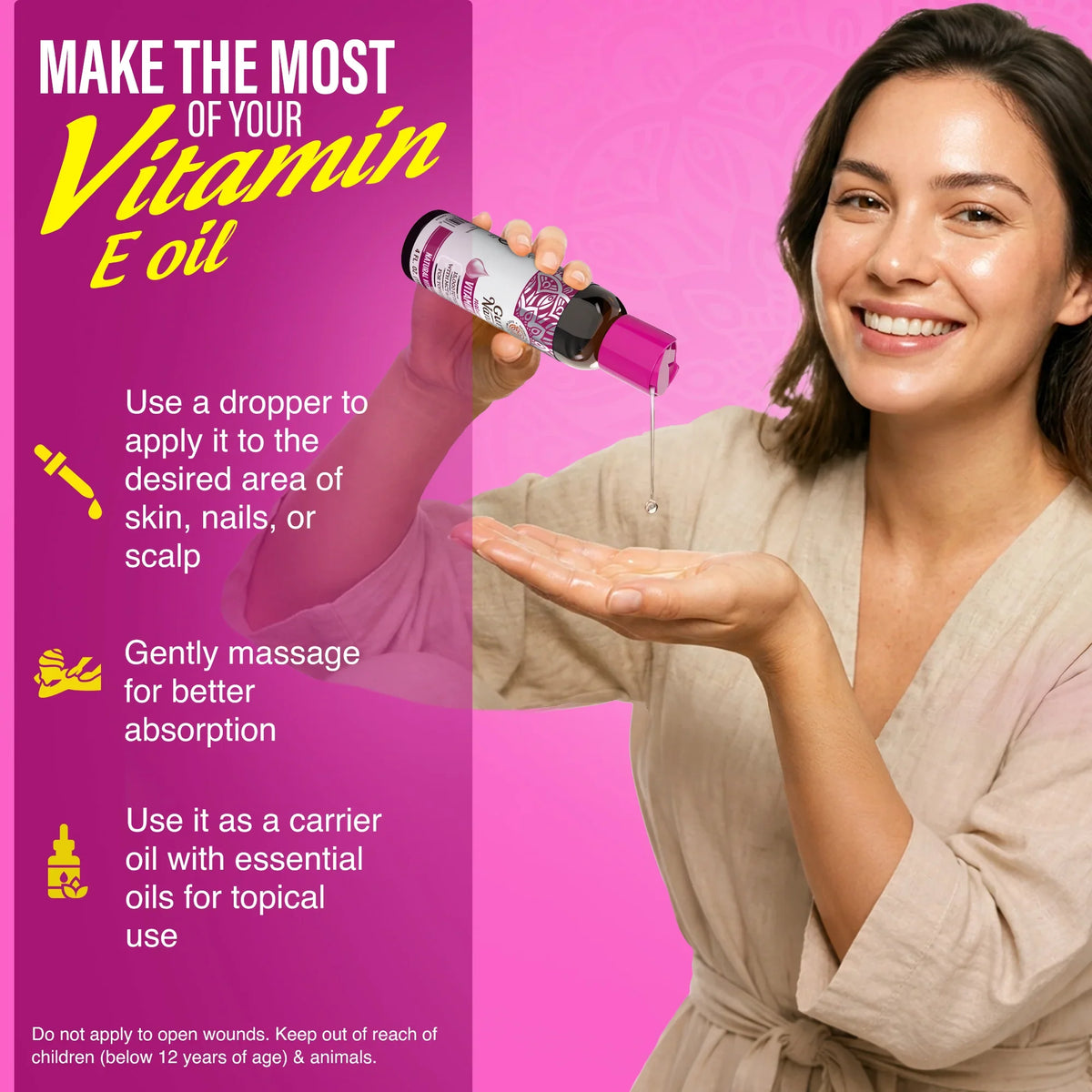 Huile à la vitamine E 15 000 UI – 120 ml