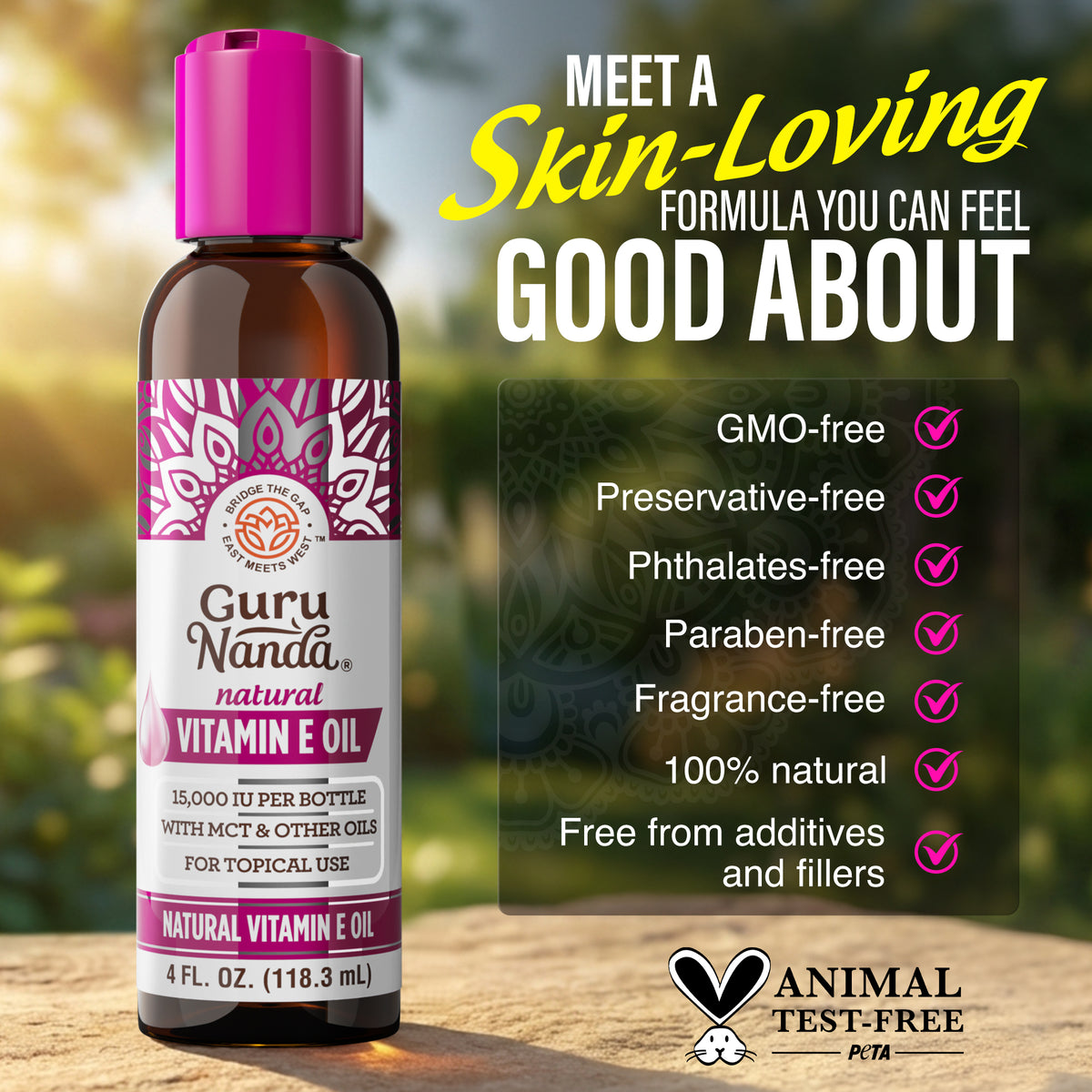 Huile à la vitamine E 15 000 UI – 120 ml