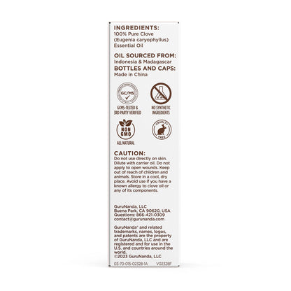 Clove Essential Oil, 15 ML - 1 PK - GuruNanda
