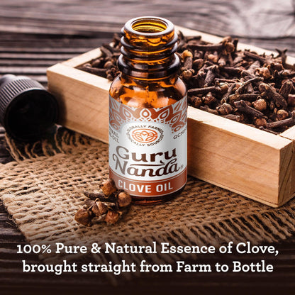 Clove Essential Oil, 15 ML - 2 PK - GuruNanda