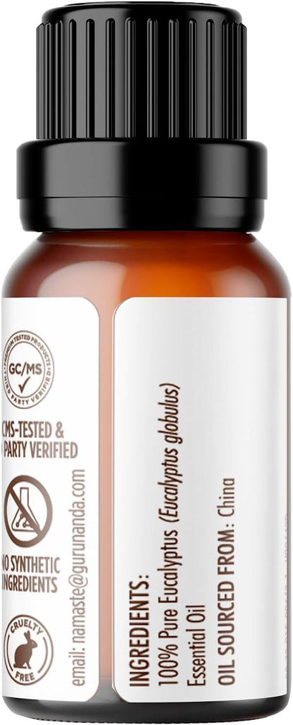 Eucalyptus Essential Oil, 15 ML - 2 PK - GuruNanda