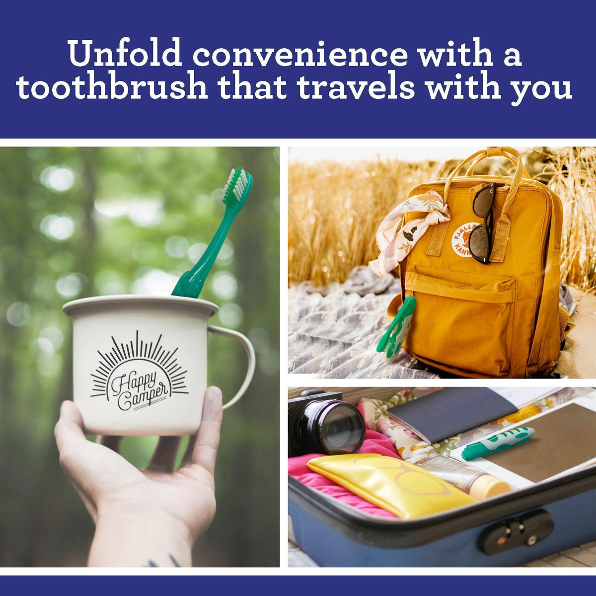 Folding Travel Toothbrush - GuruNanda