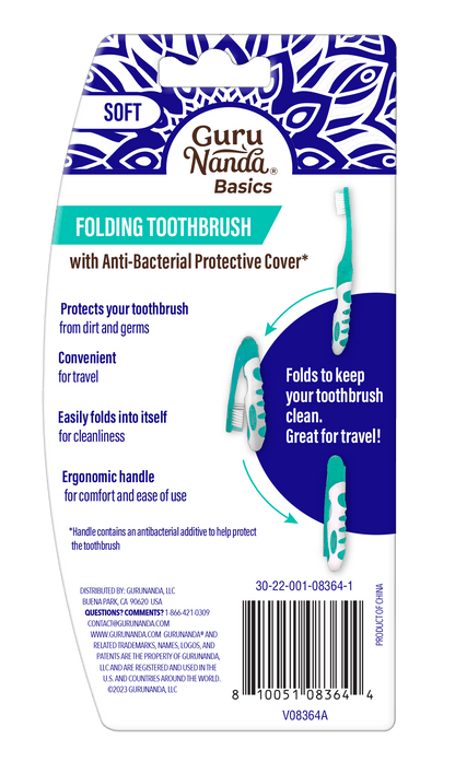 Folding Travel Toothbrush - GuruNanda