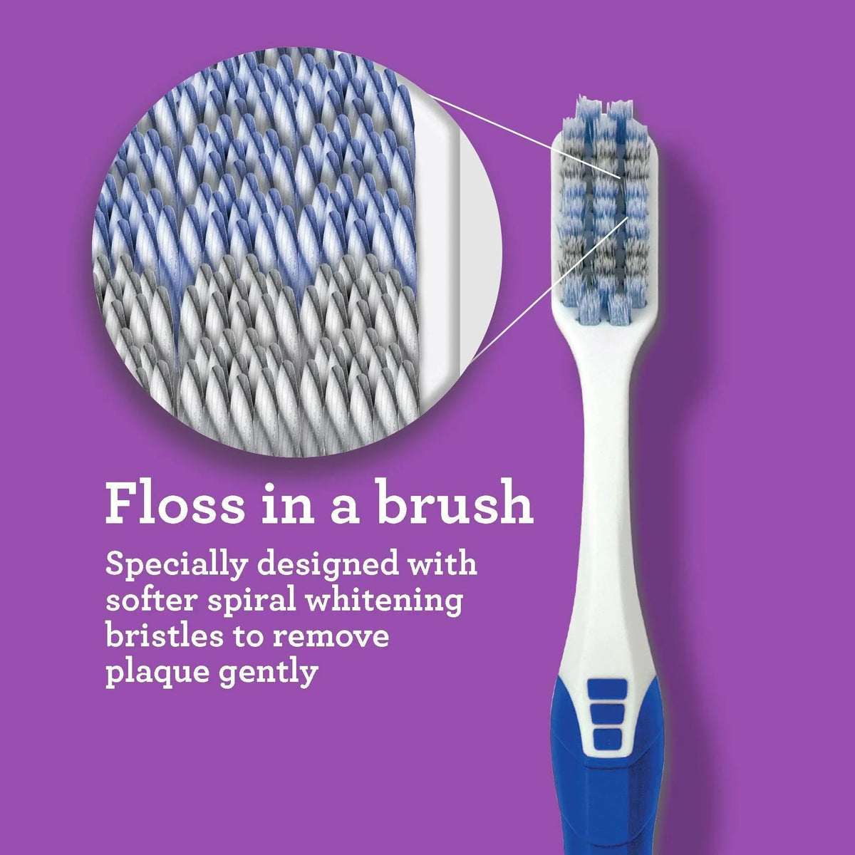 Gentle Giant Whitening Spiral Toothbrush (1 Pack) - GuruNanda 