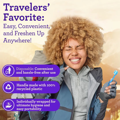 GuruNanda Ready-to-Go toothbrush shown as a travelers&