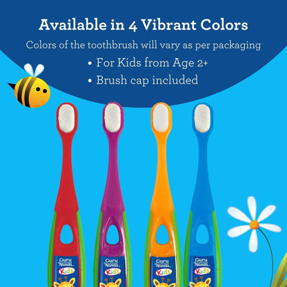 Kids Butter on Gums Toddler Toothbrush Set with Timer - GuruNanda