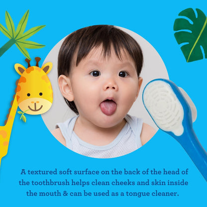 Kids Butter on Gums Toddler Toothbrush Set with Timer - GuruNanda