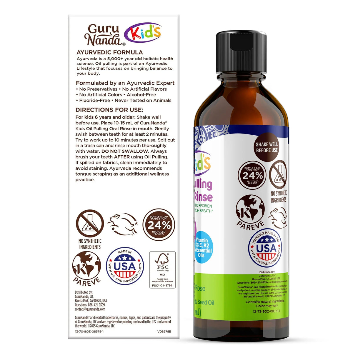 Kids Oil Pulling with Bubble Berry &amp; CoQ10 – 8 fl oz