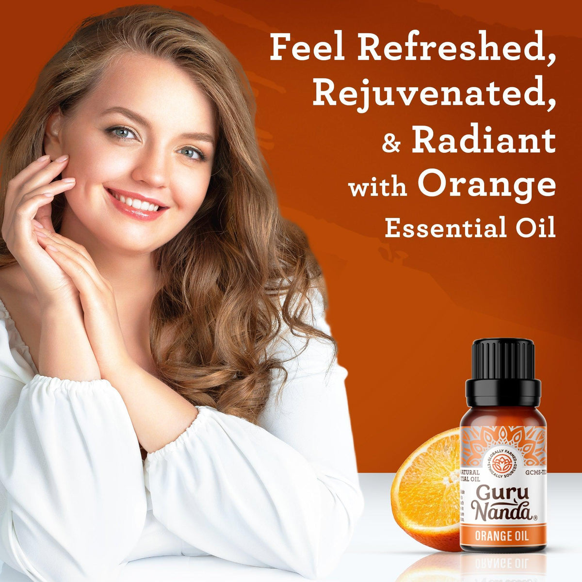 Orange Essential Oil, 15 ML - 1 PK - GuruNanda
