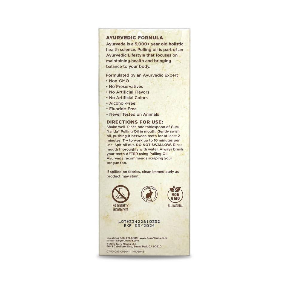 Original Formula Pulling Oil for Teeth &amp; Gums, 8.45 Fl Oz - 1 Pk - GuruNanda