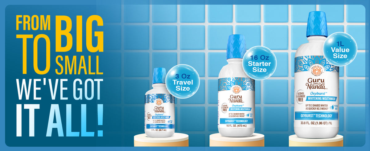 Sizes available, Variants of mouthwash